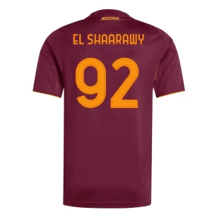 Maglia Calcio AS Roma El Shaarawy #92 2025-26 Prima Uomo