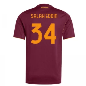 Maglia Calcio AS Roma Salah Eddin #34 2025-26 Prima Uomo