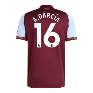 Maglia Calcio Aston Villa A. Garcia #16 2025-26 Prima Uomo