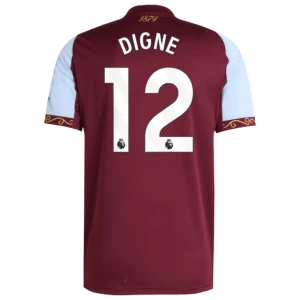Maglia Calcio Aston Villa Digne #12 2025-26 Prima Uomo