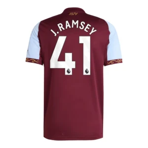 Maglia Calcio Aston Villa J. Ramsey #41 2025-26 Prima Uomo