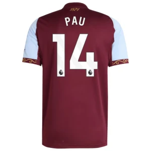 Maglia Calcio Aston Villa Pau #14 2025-26 Prima Uomo