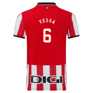Maglia Calcio Athletic Club Bilbao Vesga #6 2025-26 Prima Uomo