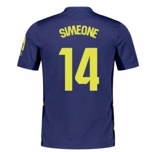 Maglia Calcio Atlético Madrid 2025-26 Simeone #14 Trasferta Uomo