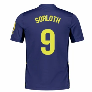 Maglia Calcio Atlético Madrid 2025-26 Sorloth #9 Trasferta Uomo