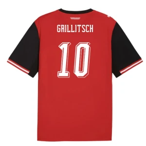 Maglia Calcio Austria Grillitsch #10 Mondiali 2026 Prima Uomo