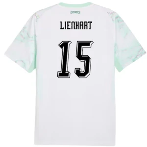 Maglia Calcio Austria Lienhart #15 Mondiali 2026 Trasferta Uomo