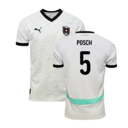 Maglia Calcio Austria Posch #5 Europei 2024 Trasferta Uomo