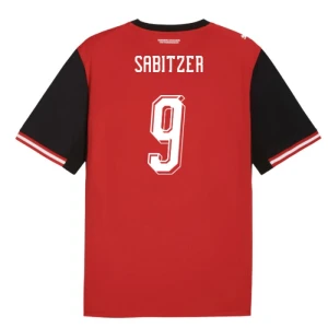 Maglia Calcio Austria Sabitzer #9 Mondiali 2026 Prima Uomo
