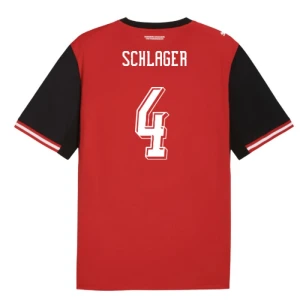 Maglia Calcio Austria Schlager #4 Mondiali 2026 Prima Uomo