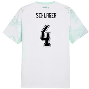Maglia Calcio Austria Schlager #4 Mondiali 2026 Trasferta Uomo