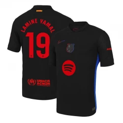 Maglia Calcio Barcellona 2024-25 New Spotify Logo Lamine Yamal #19 Trasferta Uomo