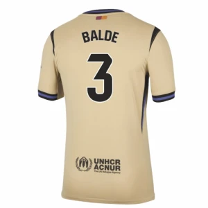 Maglia Calcio Barcellona 2025-26 Balde #3 Trasferta Uomo
