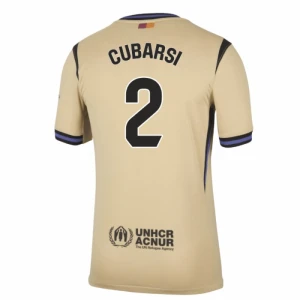 Maglia Calcio Barcellona 2025-26 Cubarsi #2 Trasferta Uomo