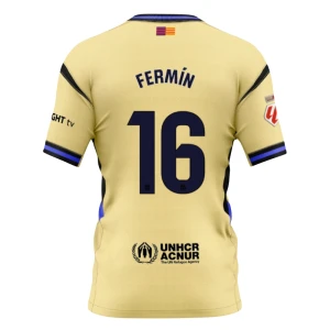 Maglia Calcio Barcellona 2025-26 Fermin #16 Trasferta Uomo