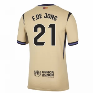 Maglia Calcio Barcellona 2025-26 Frenkie de Jong #21 Trasferta Uomo