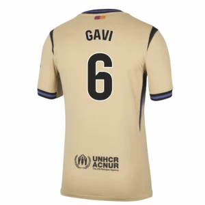 Maglia Calcio Barcellona 2025-26 Gavi #6 Trasferta Uomo