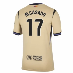 Maglia Calcio Barcellona 2025-26 M. Casado #17 Trasferta Uomo