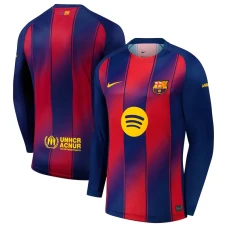Maglia Calcio Barcellona 2025-26 Prima Uomo Manica Lunga