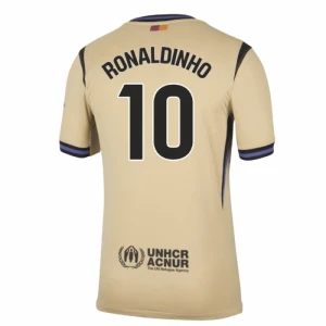 Maglia Calcio Barcellona 2025-26 Ronaldinho Gaúcho #10 Trasferta Uomo