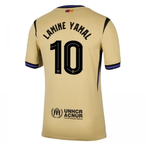 Maglia Calcio Barcellona 2025-26 UCL Lamine Yamal #10 Trasferta Uomo