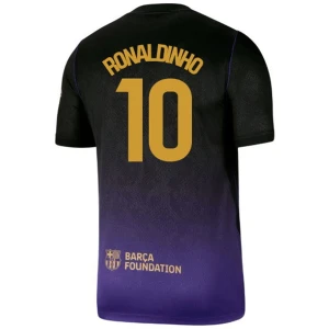 Maglia Calcio Barcellona 2026-27 Ronaldinho Gaúcho #10 Trasferta Uomo