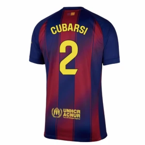 Maglia Calcio Barcellona Cubarsi #2 2025-26 Prima Uomo