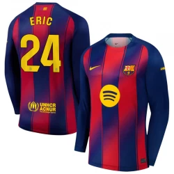 Maglia Calcio Barcellona Eric #24 2025-26 Prima Uomo Manica Lunga