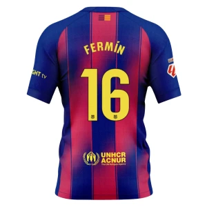 Maglia Calcio Barcellona Fermin #16 2025-26 Prima Uomo