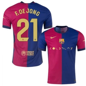 Maglia Calcio Barcellona Frenkie de Jong #21 2024-25 Coldplay Prima Uomo