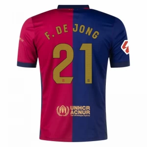 Maglia Calcio Barcellona Frenkie de Jong #21 2024-25 Prima Uomo