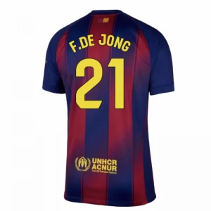 Maglia Calcio Barcellona Frenkie de Jong #21 2025-26 Prima Uomo