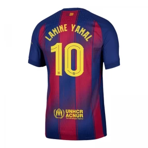 Maglia Calcio Barcellona Lamine Yamal #10 2025-26 Champions League Prima Uomo