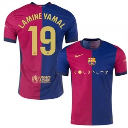 Maglia Calcio Barcellona Lamine Yamal #19 2024-25 Coldplay Prima Uomo