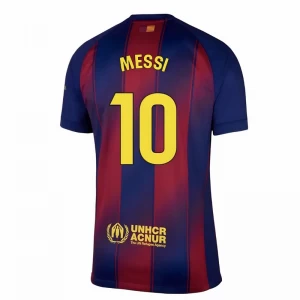 Maglia Calcio Barcellona Lionel Messi #10 2025-26 Prima Uomo