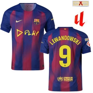 Maglia Calcio Barcellona Robert Lewandowski #9 2025-26 Clasico Prima Uomo