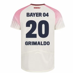 Maglia Calcio Bayer 04 Leverkusen 2025-26 Grimaldo #20 Trasferta Uomo