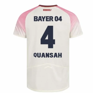 Maglia Calcio Bayer 04 Leverkusen 2025-26 Quansah #4 Trasferta Uomo