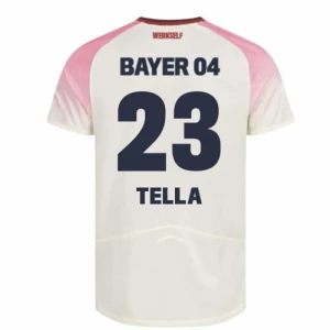 Maglia Calcio Bayer 04 Leverkusen 2025-26 Tella #23 Trasferta Uomo