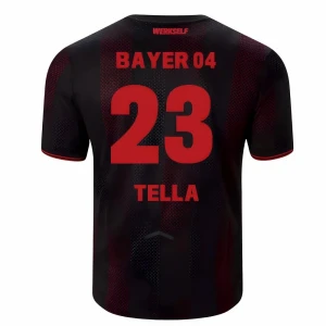 Maglia Calcio Bayer 04 Leverkusen Tella #23 2025-26 Prima Uomo