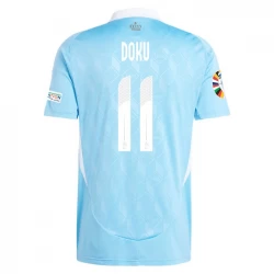 Maglia Calcio Belgio Doku #11 Europei 2024 Trasferta Uomo