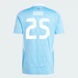 Maglia Calcio Belgio Doku #25 Europei 2024 Trasferta Uomo