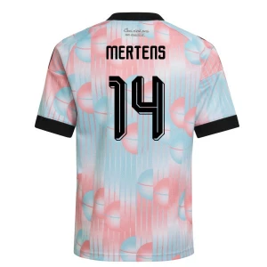 Maglia Calcio Belgio Mertens #14 Mondiali 2026 Trasferta Uomo