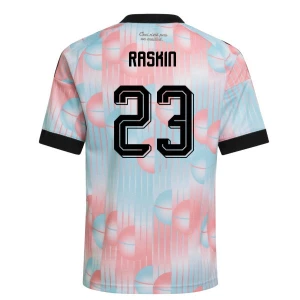 Maglia Calcio Belgio Raskin #23 Mondiali 2026 Trasferta Uomo