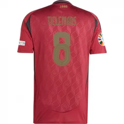 Maglia Calcio Belgio Tielemans #8 Europei 2024 Prima Uomo