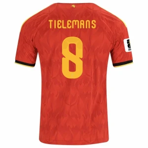 Maglia Calcio Belgio Tielemans #8 Mondiali 2026 Prima Uomo