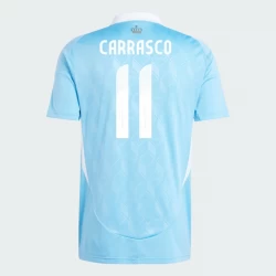 Maglia Calcio Belgio Yannick Carrasco #11 Europei 2024 Trasferta Uomo