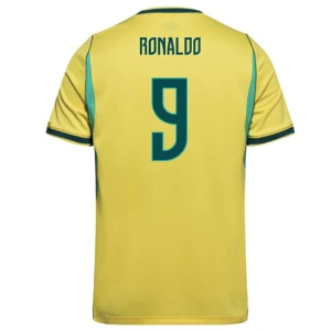 Maglia Calcio Brasile Cristiano Ronaldo #9 Mondiali 2026 Prima Uomo
