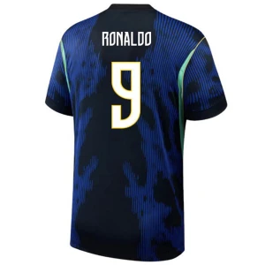 Maglia Calcio Brasile Cristiano Ronaldo #9 Mondiali 2026 Trasferta Uomo