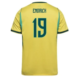 Maglia Calcio Brasile Endrick #19 Mondiali 2026 Prima Uomo
